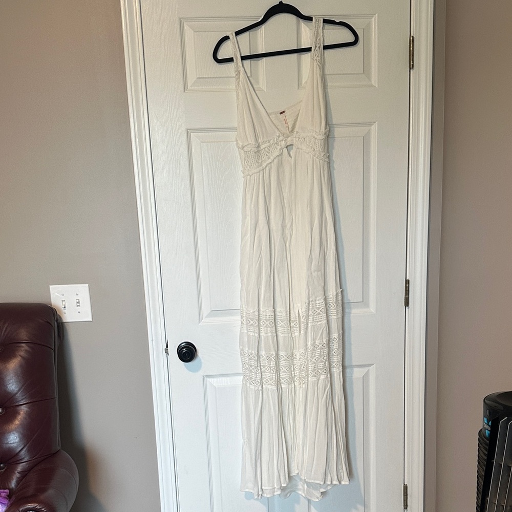 Free People Cream Maxi Dress